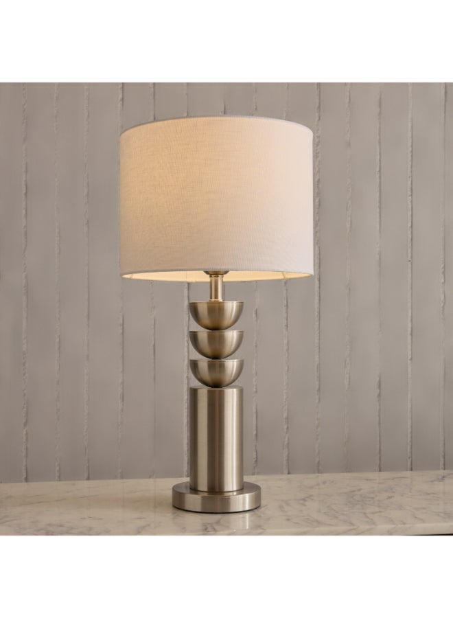 Home Box Metal Table Lamp with Linen Shade for Home - Image 2